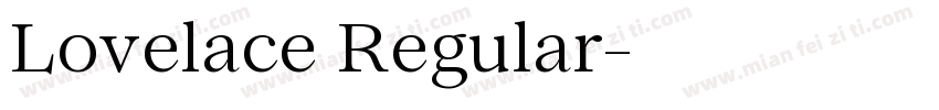 Lovelace Regular字体转换